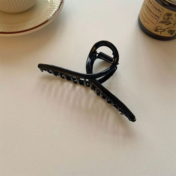 SOHO Iva Metal Hair Claw - Black - Hair Accessories