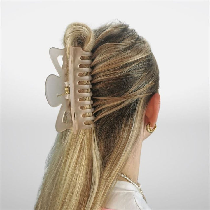 SOHO Jelly Hair Claw - Beige - Hair Accessories
