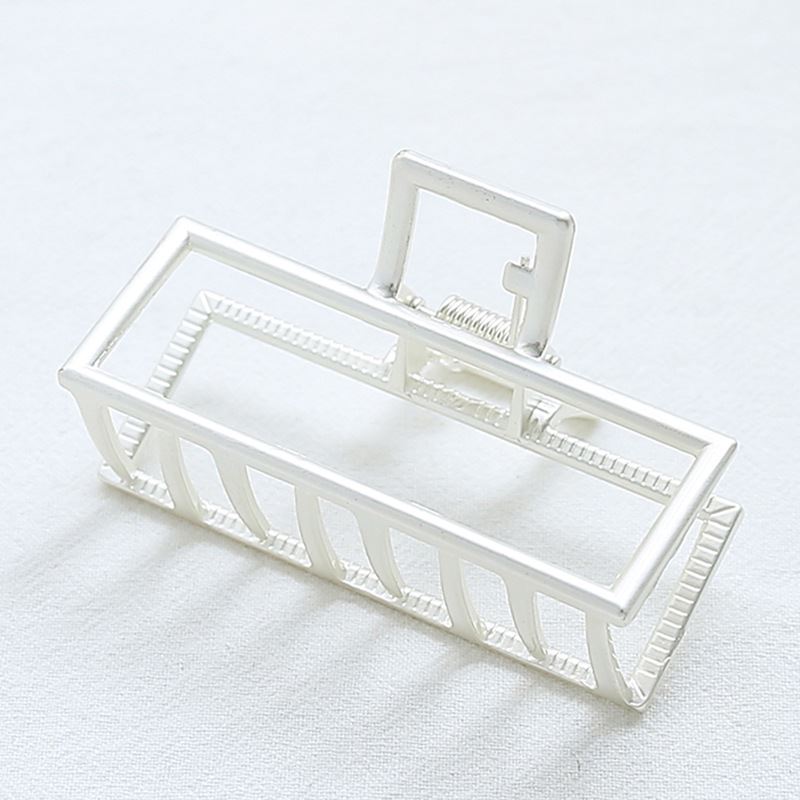 SOHO Kai Small Metal Hair Claw - Matte Silver - Hair Accessories