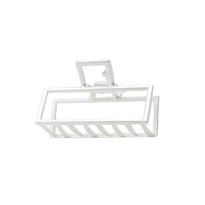SOHO Kai Small Metal Hair Claw - Matte Silver - Hair Accessories