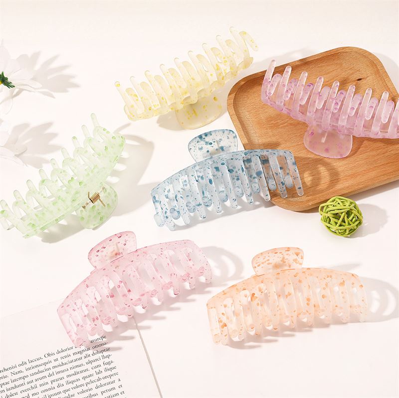 SOHO Kana Splash Hair Claw - Yellow - Hair Accessories