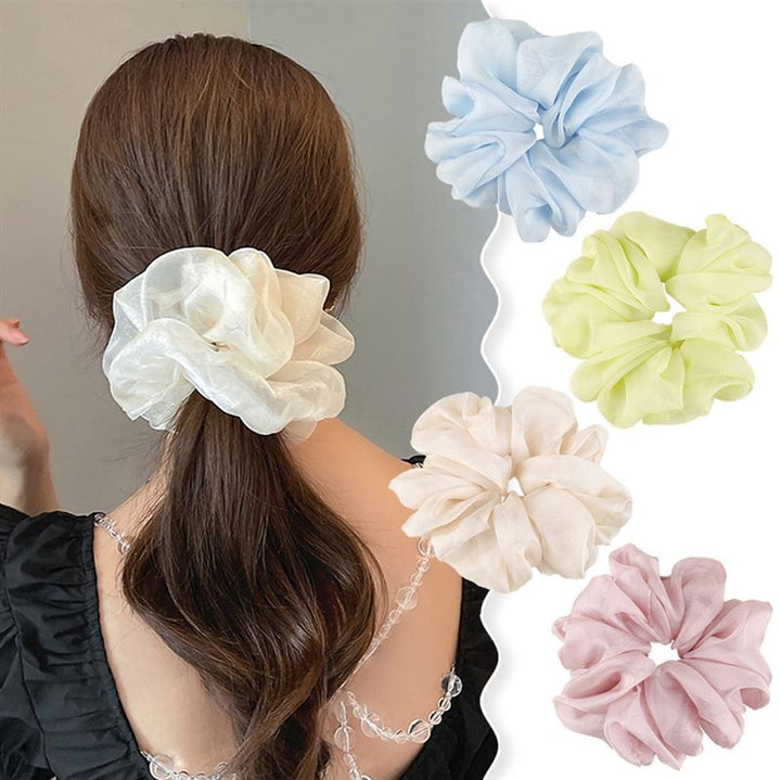 SOHO Keeya Scrunchie - White - Hair Accessories