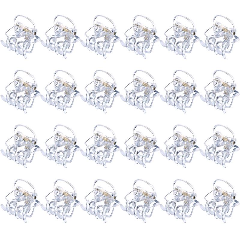 SOHO Lucca Mini Hair Claws - Transparent - Hair Accessories