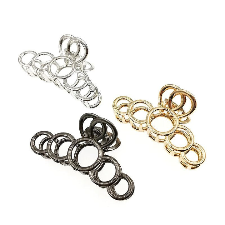 SOHO Metal Hair Claw - Silver - Hair Accessories