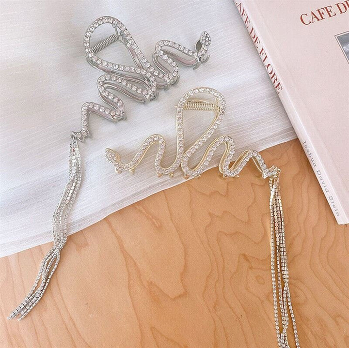 SOHO Risa Hair Claw - Silver - Hair Accessories