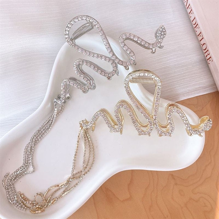 SOHO Risa Hair Claw - Silver - Hair Accessories