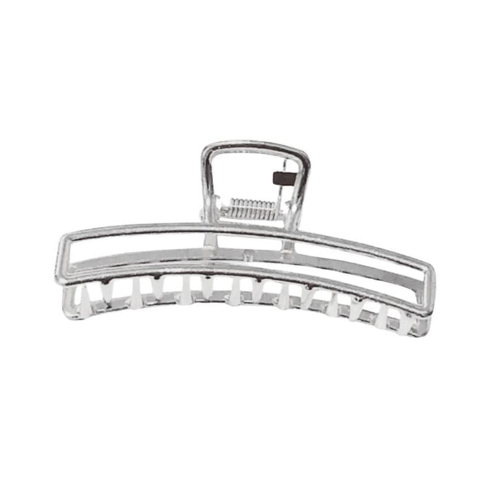 SOHO Selin Metal Hair Claw - Silver - Hair Accessories