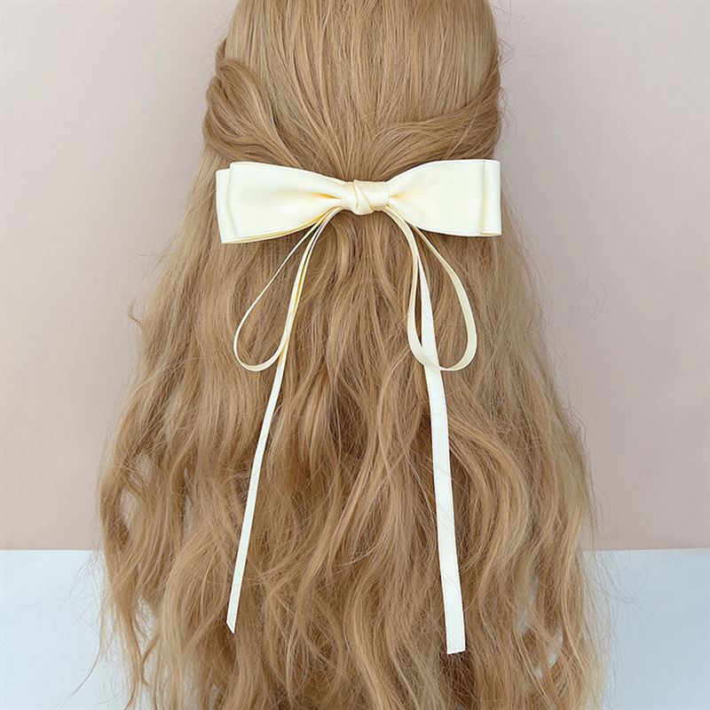 SOHO Vanessa Bow Hair clips - Ivory - Hair Accessories | Fashiongirl