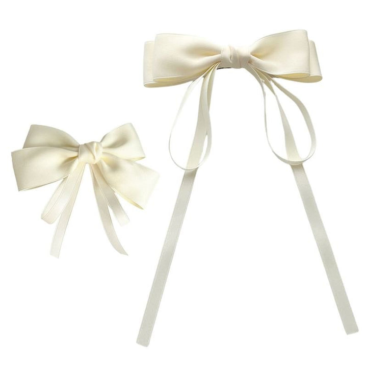 SOHO Vanessa Bow Hair clips - Ivory - Hair Accessories | Fashiongirl