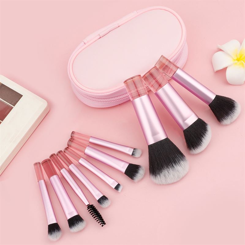 Technique PRO Petite Glow Brush Travel Set - Pink - Fashiongirl