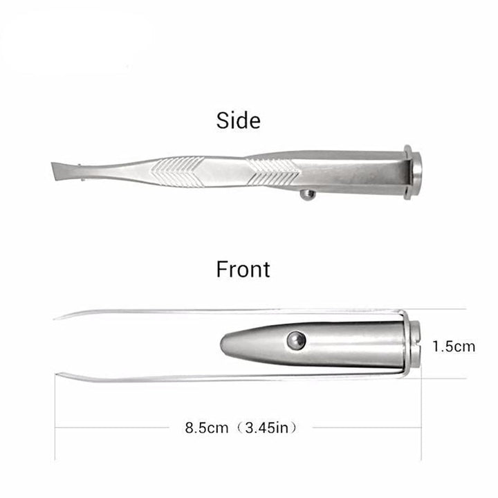 Tweezers tweezer with LED light for eyebrows - Fashiongirl