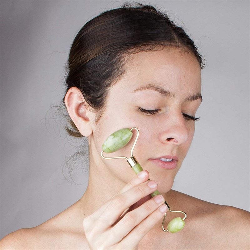 UNIQ Jade roller - Face rollers for beautiful skin - Rose - Dermaroller