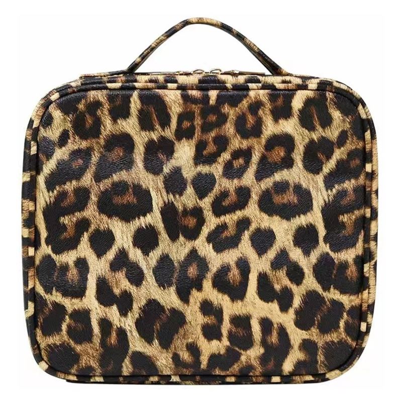 UNIQ makeup travel bag - Toiletry bag / Cosmetic bag for all your makeup - Leopard - Fashiongirl