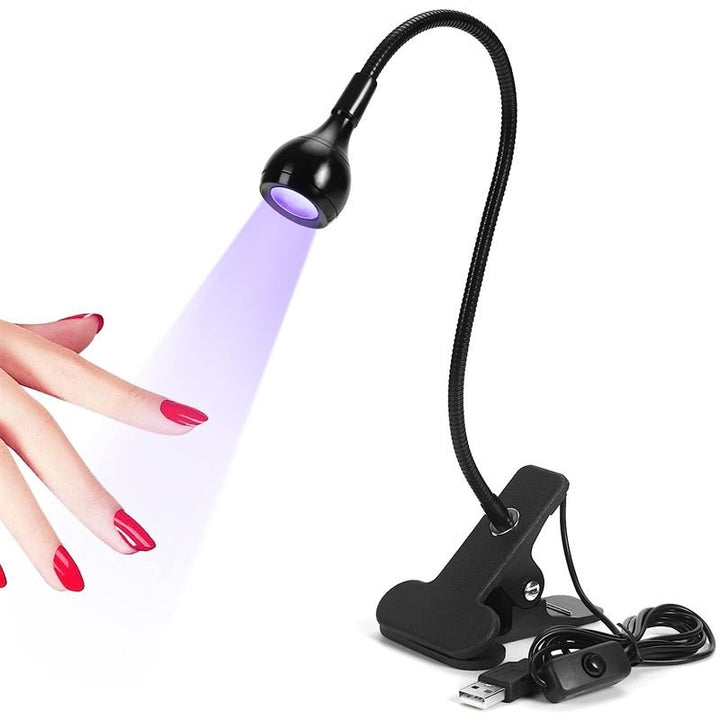 UV LED Mini Nail Lamp - Compact and efficient for nails and gel polish (Black) - Fashiongirl