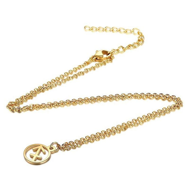 Zodiac necklace: Aquarius - Zodiac, Gold - Fashiongirl