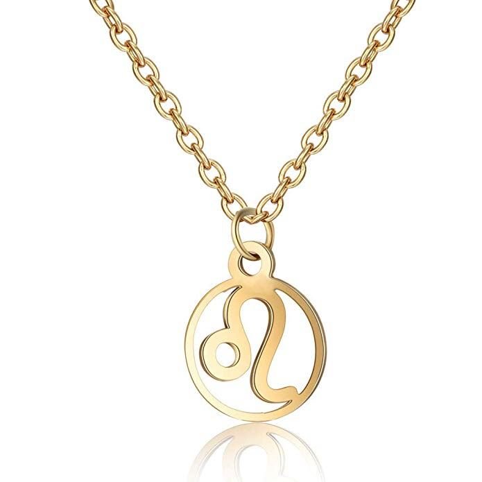 Zodiac Necklace: Leo - Zodiac, Gold - Fashiongirl