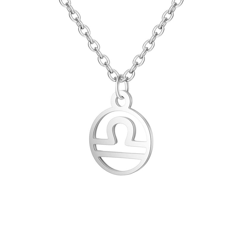 Zodiac necklace: Libra - Zodiac, Silver - Fashiongirl