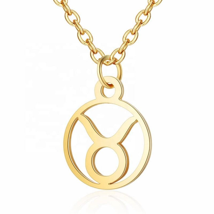 Zodiac Necklace: Taurus - Zodiac, Gold - Fashiongirl